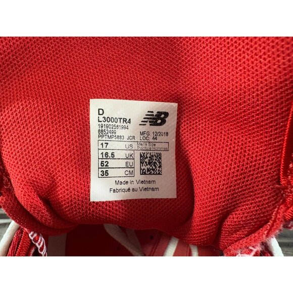 New Balance Baseball Cleats L3000TR4 size 17 D color red Brand New - Picture 9 of 13